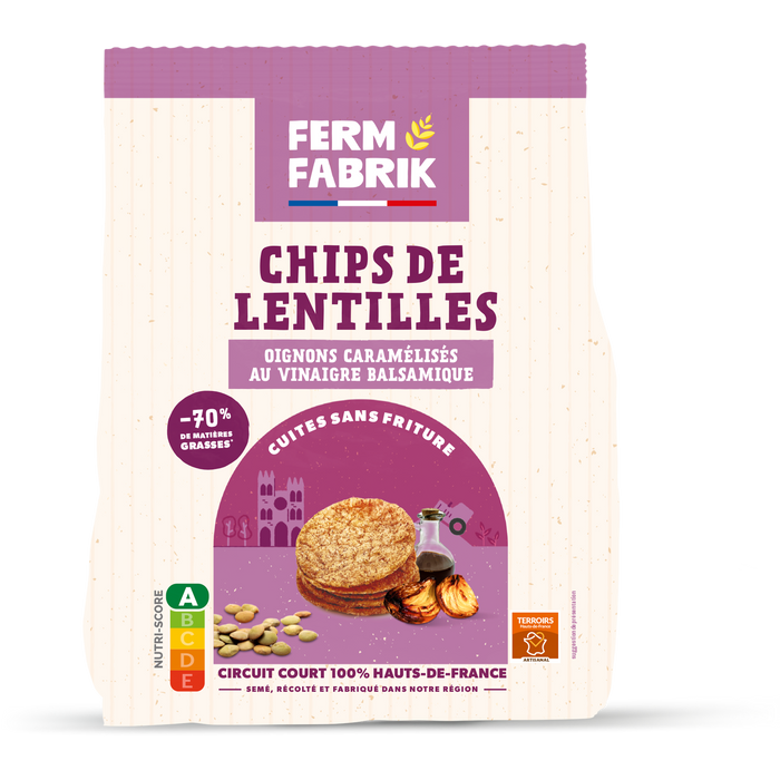 Chips me thjerrëza – Qepë të karamelizuara & Uthull balsamike