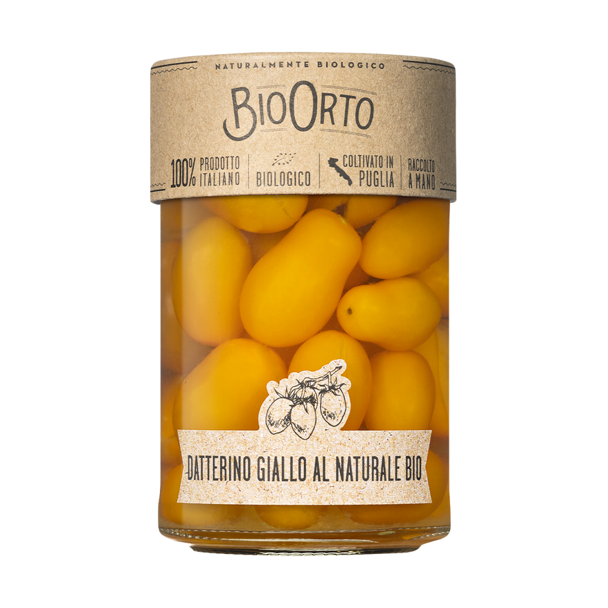 Domate Datterino të Verdha Bio në Kavanoz 350g