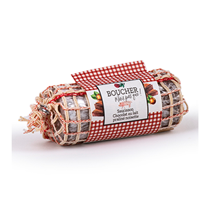 Saucisson me çokollatë me qumësht dhe pralinë lajthie