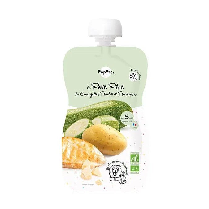 Pure kungulleshke, pulë dhe Parmigiano BIO për bebe – 180 g