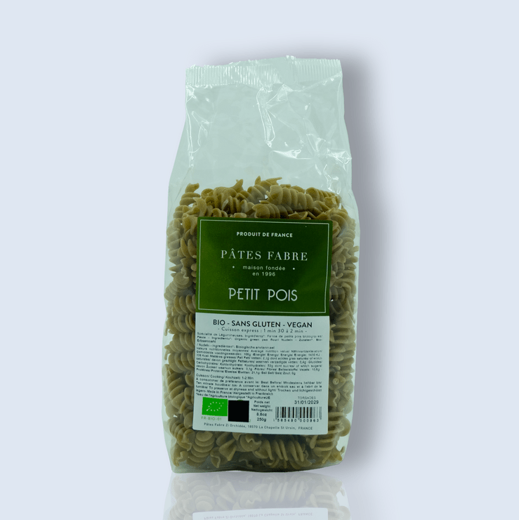 Pasta në formë spiraleje BIO me 100% miell bizele