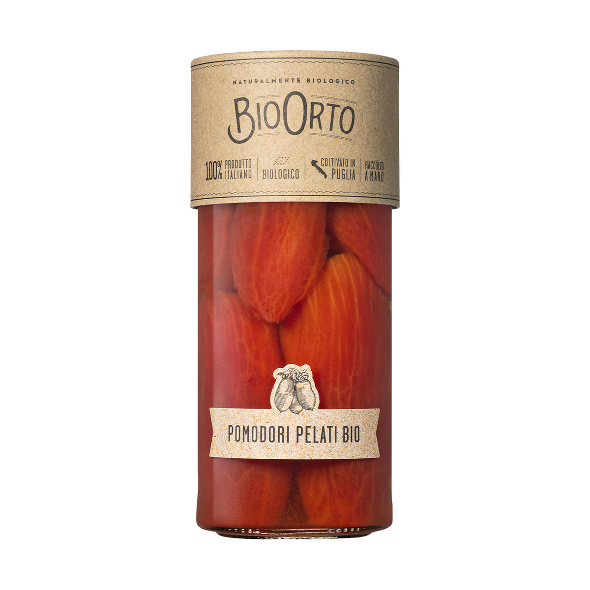 Domate të Qëruara Bio 550g
