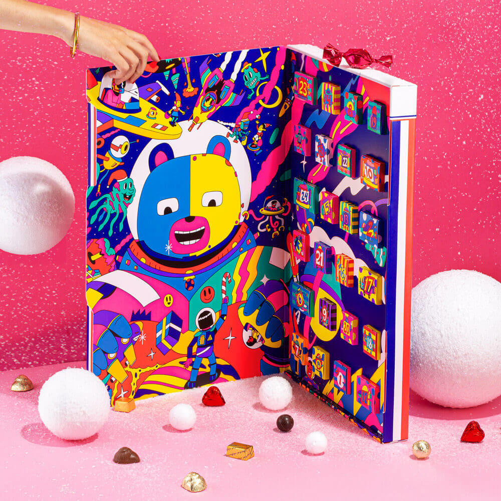 Kalendar Adventi “Galactic” me 24 Çokollata Artizanale, 228g