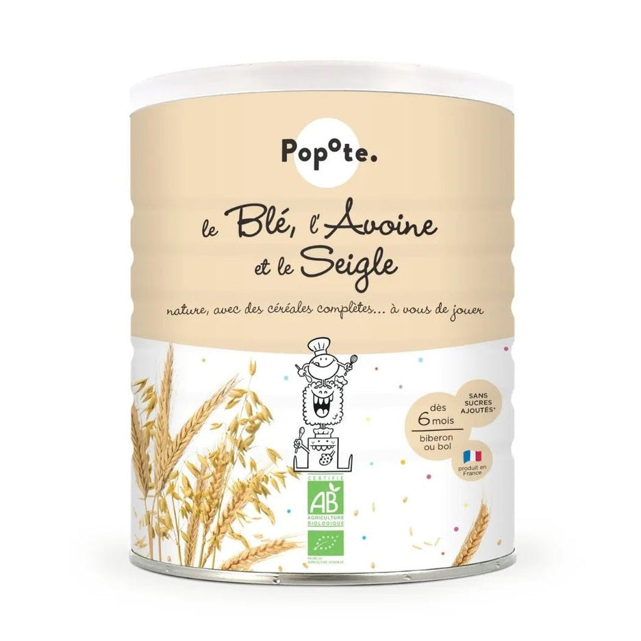 Drithëra BIO me grurë, tërshërë dhe thekër për bebe – 220 g